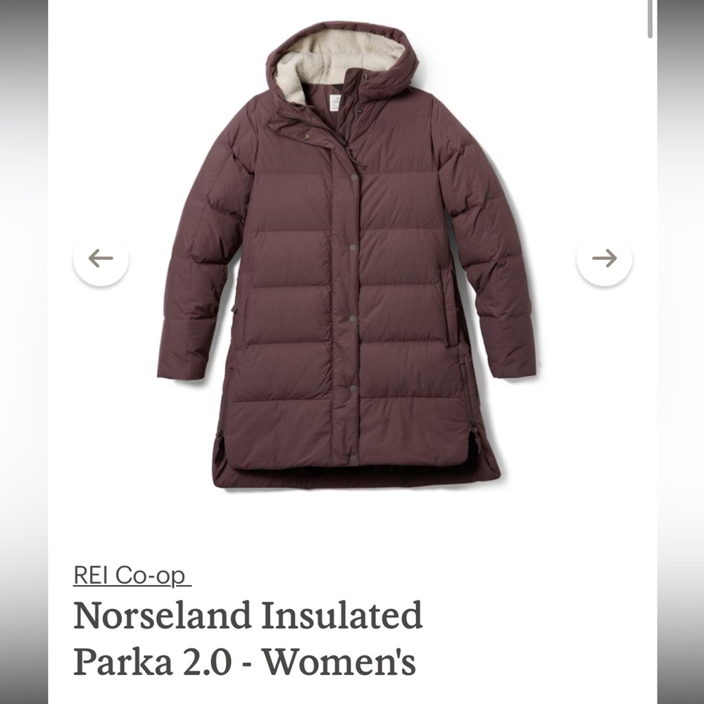 REI Co-op 
Norseland Insulated Parka 2.0 - Women's Small
Color- Briarsmoke
